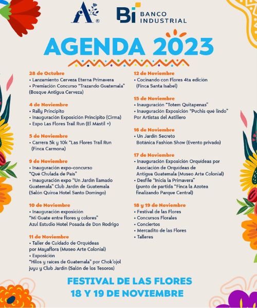 agenda festival flores 2023
