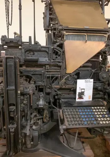 Museo de la Tipografía Nacional: Linotipos y tinta