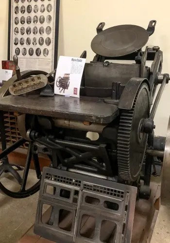 Museo de la Tipografía Nacional: Linotipos y tinta