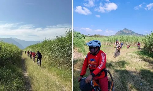 colazo principiantes ciclistas del sur en villa canales